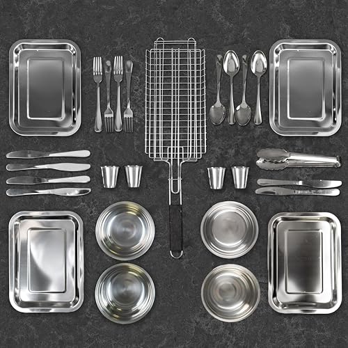 Set de accesorios para parrilla BBQ de 39 piezas miniatura 4