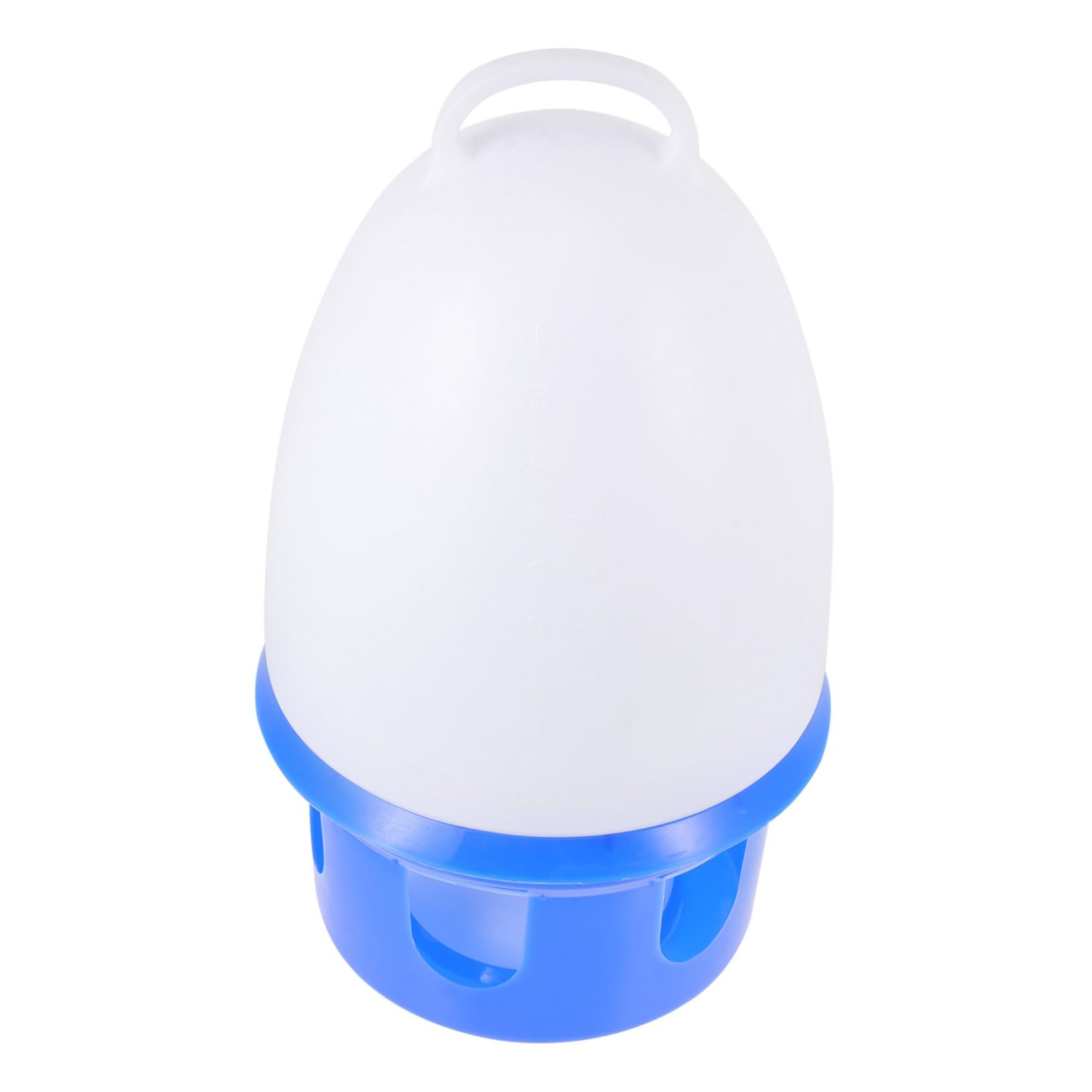 Beverino per Colombe con Autoabbeveraggio, Bottiglia Rotonda Blu in Pvc