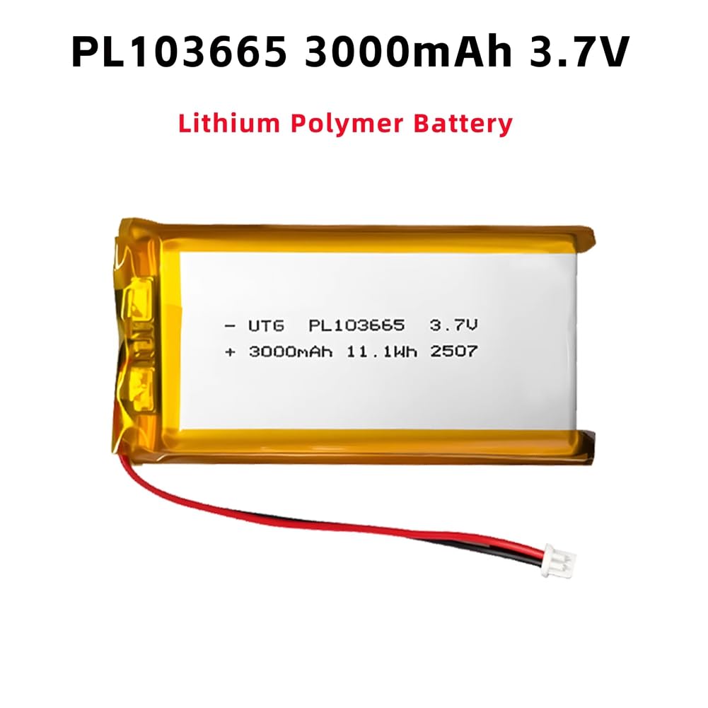 Batterie LiPo 3,7 V 3000 mAh PL103665 pour T114 V2 et Lora 32 V3