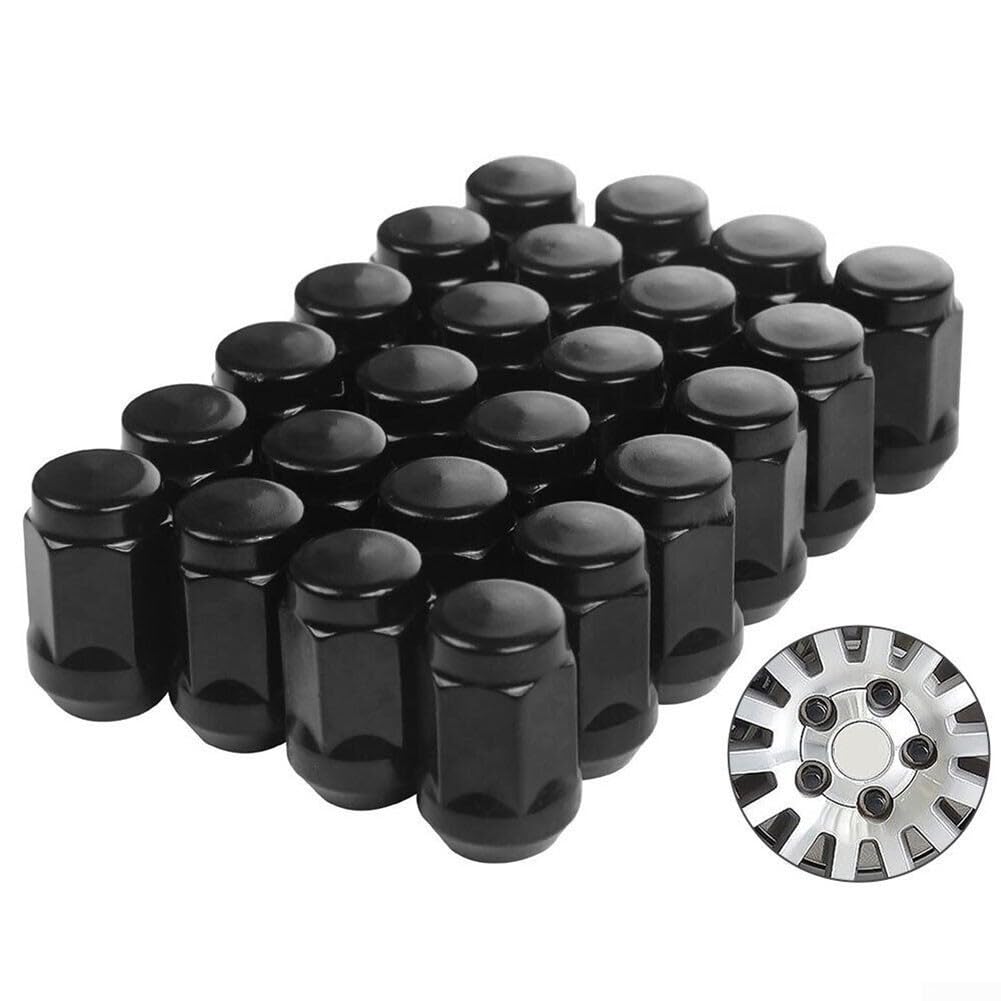 24 tuercas de rueda para Toyota Land Cruiser para Prado y para modelos Ford que confirman la compatibilidad a través de rosca de 12 x 1.25 y tipo de asiento