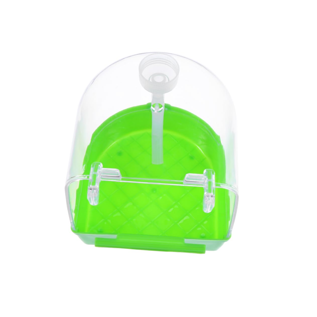 BESPORTBLE 3 Pz Gabbia da Bagno per canarino per Uccelli Alimentatore di Vermi di Pesce Green Gabbie Uccelli Coperto per Gli Uccelli Bagno di Pappagallo Coperto l'uccello Accessori Staffa