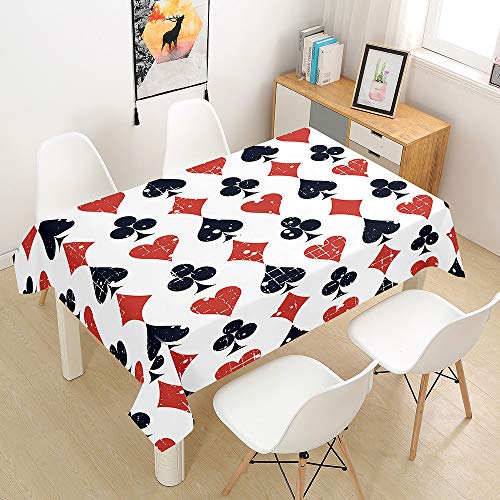 Fansu Póker Manteles para Mesa Rectangular