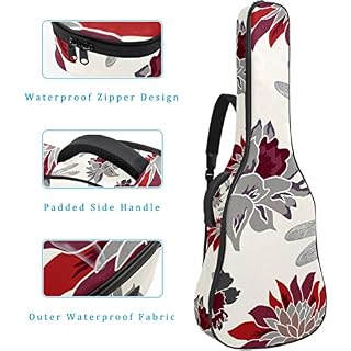 Housse de transport étanche pour guitare avec bandoulière réglable, Multicolore 03., 42.9×16.9×4.7 in, Organiseur de sac - Les Beatles, Paul McCartney, John Lennon, RIngo Starr, George Harrison Housse de transport étanche pour guitare avec bandoulière réglable, Multicolore 03., 42.9x16.9x4.7 in, Organiseur de sac – Image 4