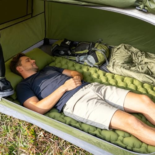 Carpa para mochileros Night Cat para camping: portátil para 1-2 persona, impermeable, fácil de montar y compacta para festivales al aire libre miniatura 4