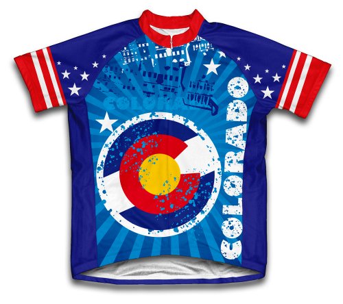 ScudoPro Colorado Short Sleeve Cycling Jersey for Men - Size S Blue