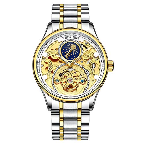 Montre squelette mécanique automatique LULI étanche et tourbillon