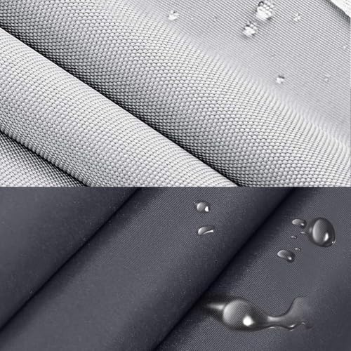 Auvent rétractable extérieur au design sans cadre et lambrequin bleu