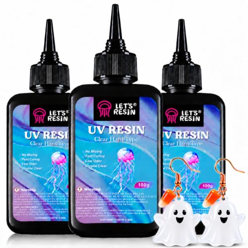 LET’S RESIN UV Resin 300g Crystal Clear Hard Type
