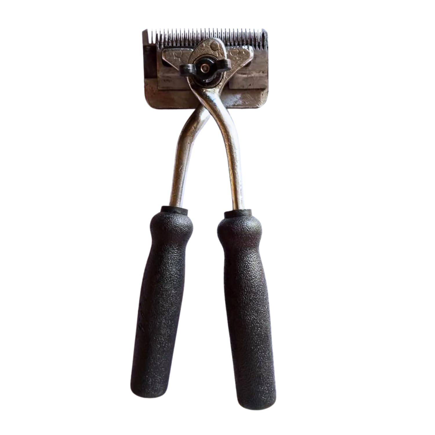 CJ farms and Agritech Unisex Steel & Rubber Handled Animal Non Electrical Hair Clipper | Manual Grooming Tool For Sheep, Goats &Horse More | Easy Shearing & Clipping 3 Inch