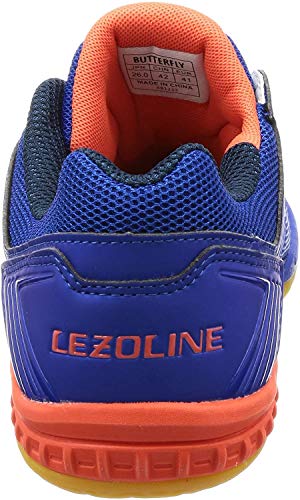 Butterfly Lezoline Rifones Shoes - Table Tennis, Athletic Support, Flexibility, Shock Absorbing Cushion, High Grip for Footwork Navy, 4.5 - Thumbnail 3