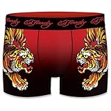 Ed Hardy Herren Boxershorts, 4 Mega Motive in der Auswahl in 5 Größen von S-XXL (XL/7/52, Tiger)