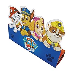 Amscan 9903830 – Paw Patrol Stand-up Party Uitnodigingen – 8 Pack