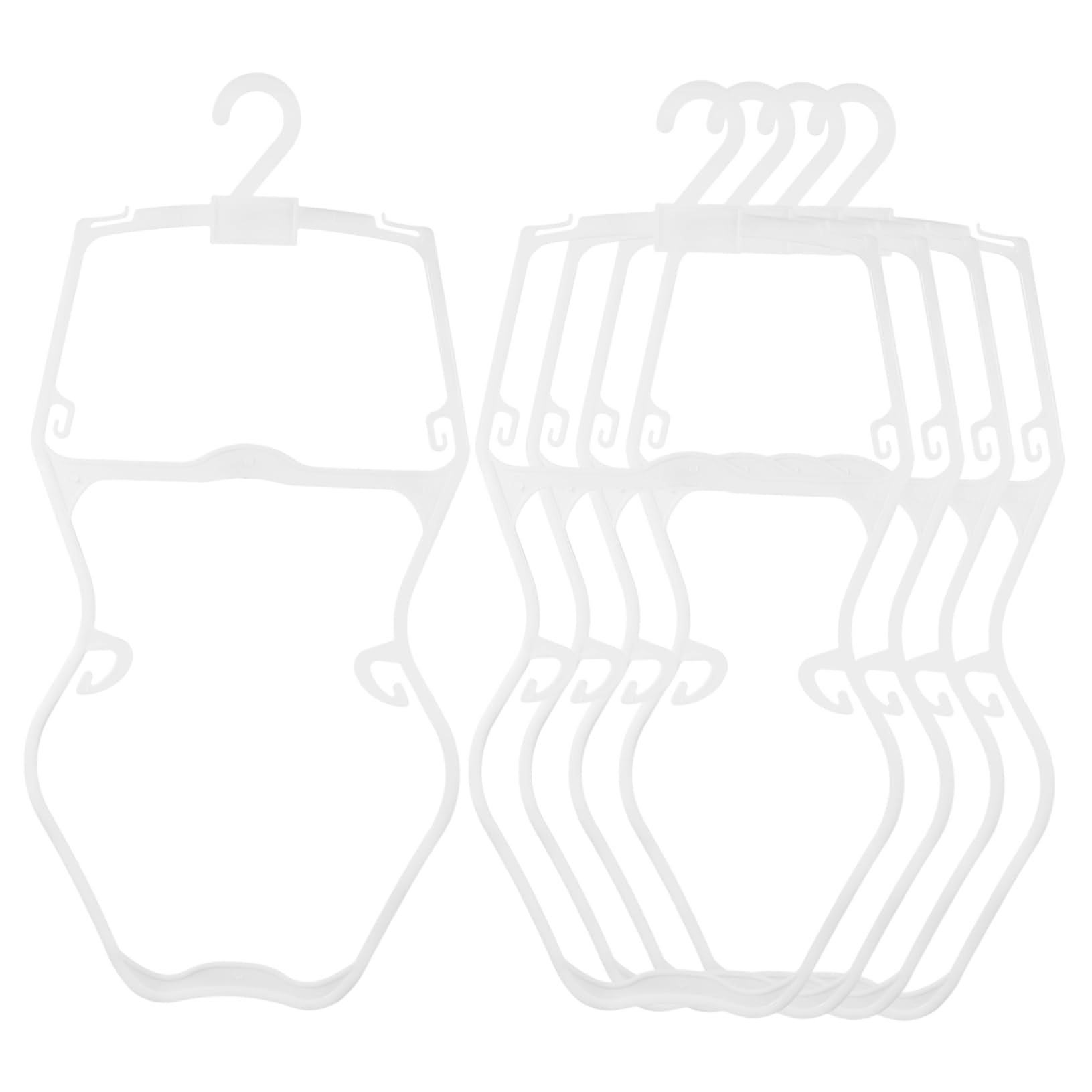 Perchas Ideales para Fiesta Verano Ahorro de Espacio Rebabas Pequeñas de Plástico Juego de 5piezas para Ropa de Ñiño y Recién Nacidos para Armario