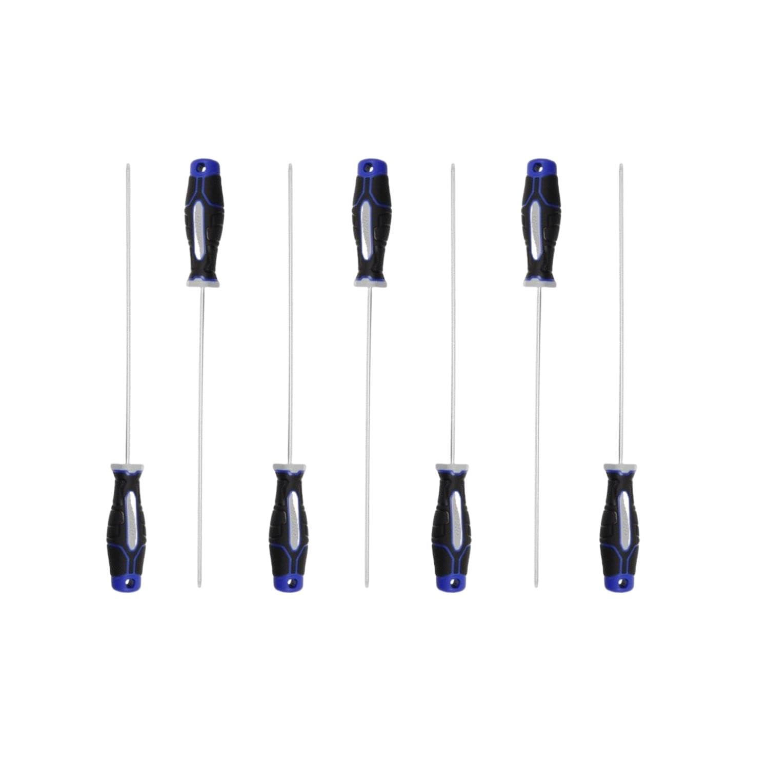 Us Pro Industrial Blue 7Pc Long Tamper Star Screwdrivers T10 - T40 Torx Security