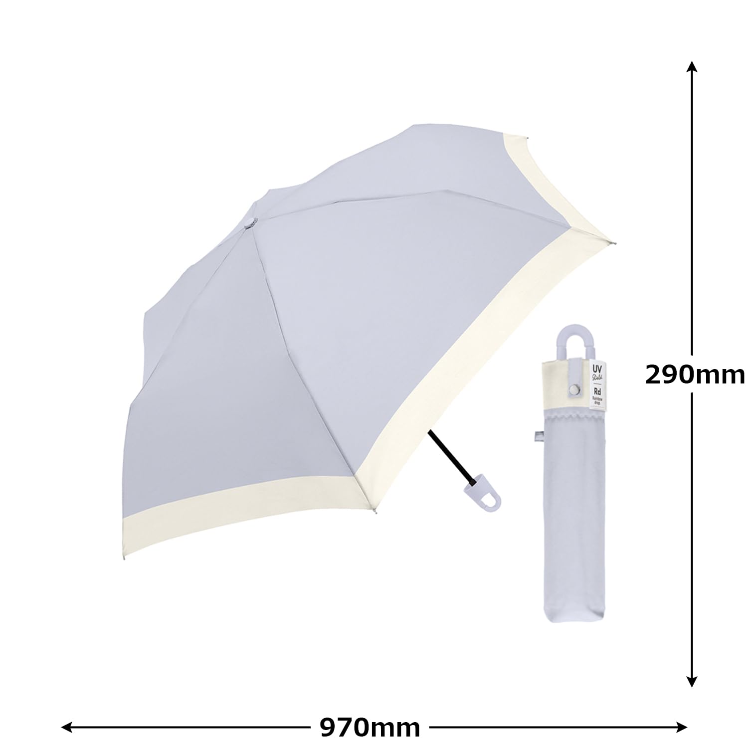 Amazon.co.jp: クラックス 大人 折傘 55cm カラビナ バイカラー