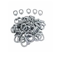 Vista 3 de Ojo TUERCA Rosca gota de acero al carbono forjado 1250 libras 5/16 "fianza 3/8" 100 PCS