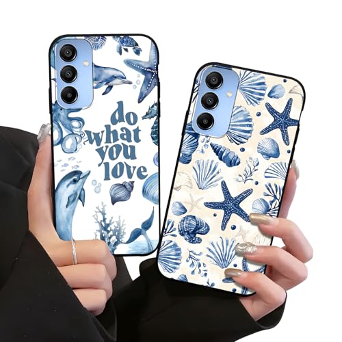 Zrutru Samsung Galaxy A15 5G 6.5�C���`�p���킢���I�[�V�����t�H���P�[�X 2�p�b�N ���킢���V�F�� �C���J �q�g�f �P�[�X �T�}�[�r�[�` ���I�J�o�[�A�u���b�N �\�t�g TPU �ی�t�@���_ ���̎q �����p Samsung A