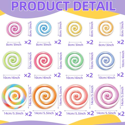 52Pcs Candyland Theme Party Decorations