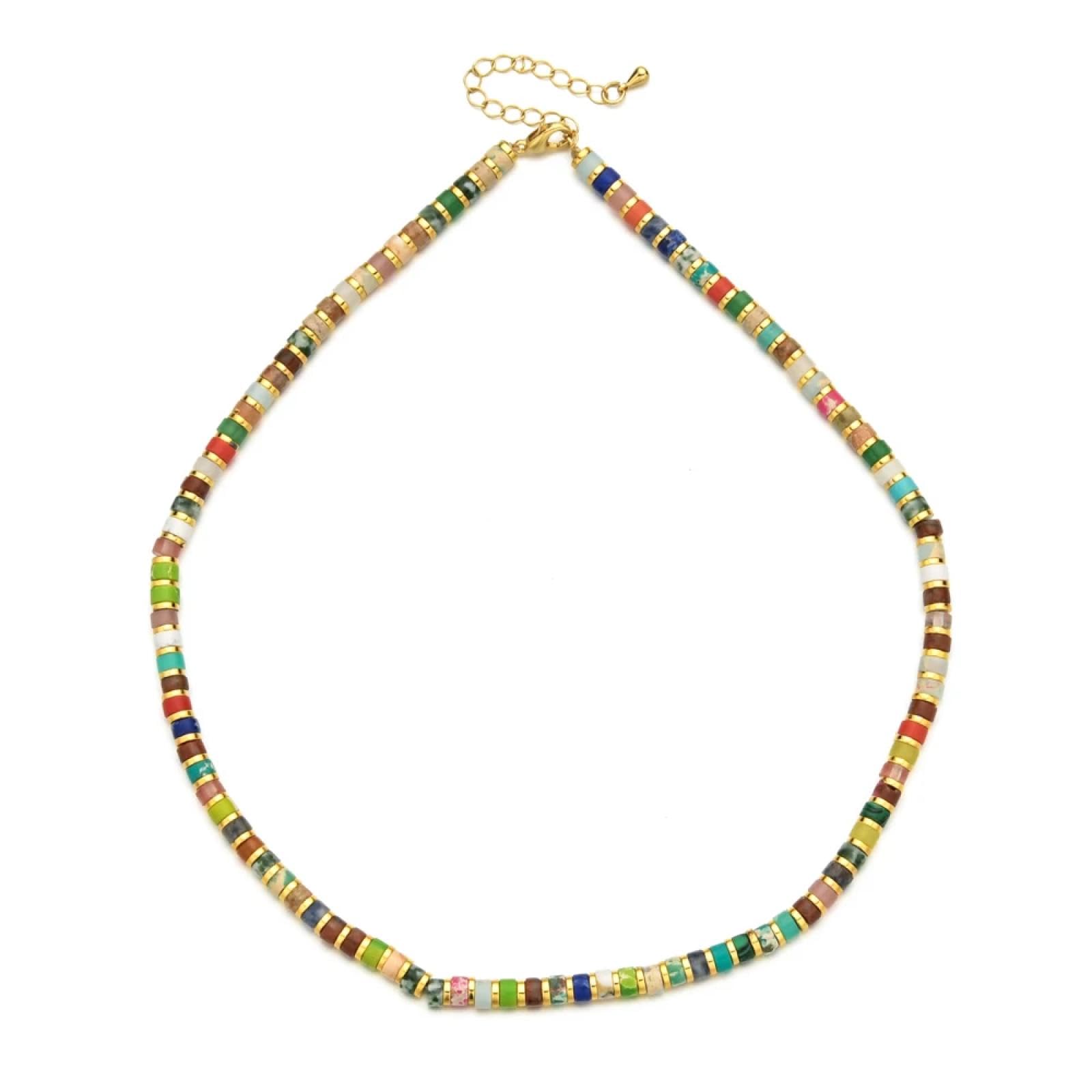 Retro Collana Uomo Donna Gioielli Ciondolo Pendente Necklace Collana In Pietra Naturale Boema Collana Donna Collares Accessori Alla