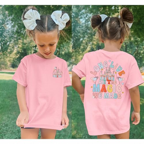 Kid Girls Magical Shirt Magic Kingdom Shirts Long Live All The Magic We Made Tshirt Holiday Castle Graphic Tees Tops3