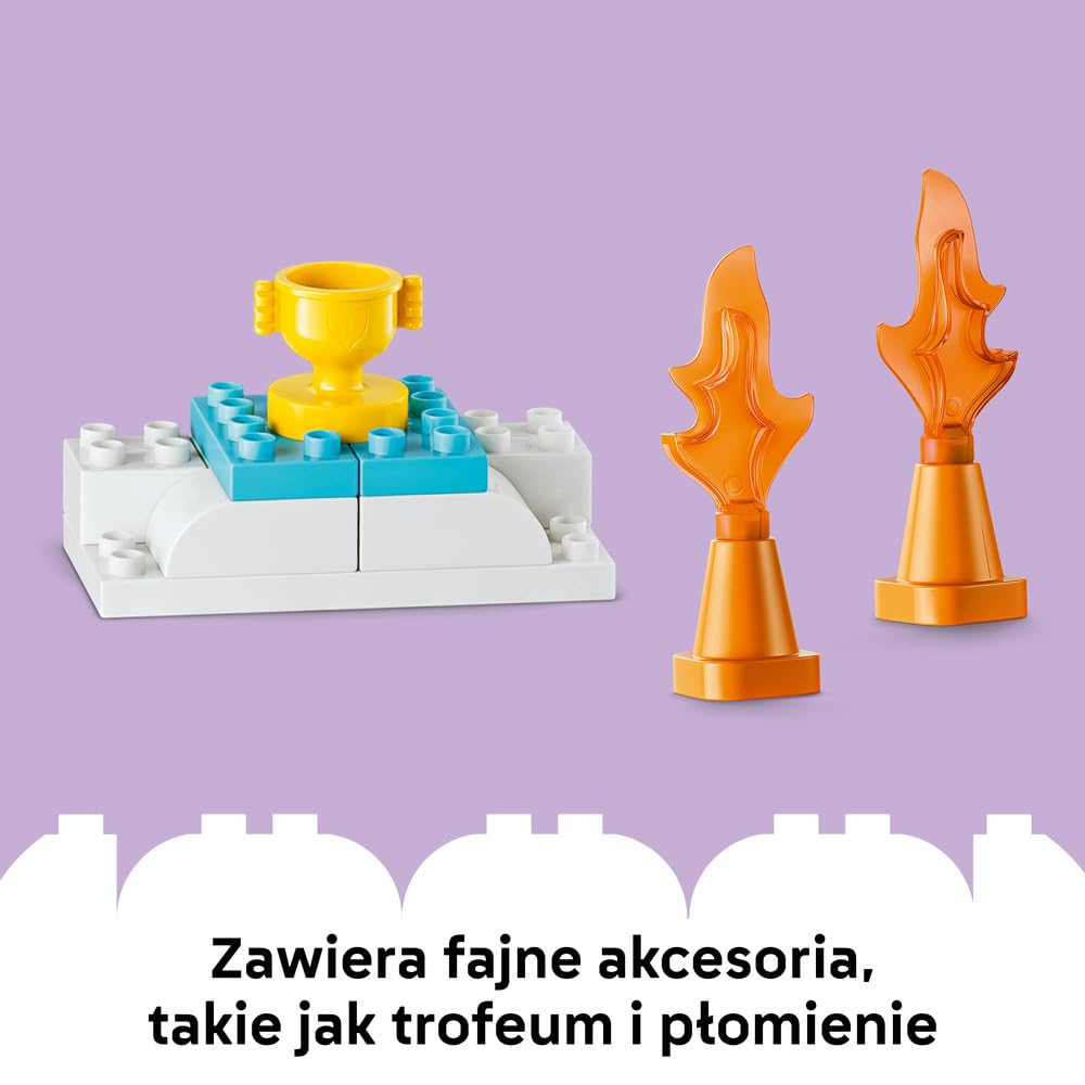 LEGO DUPLO Kreatywne rampy 3 w 1 z pojazdami 10478 | rampy z pojazdami, klocki dla 3-latka, prezent dla chłopca i dziewczynki 3+, budowanie 3 w 1, 111 elementów