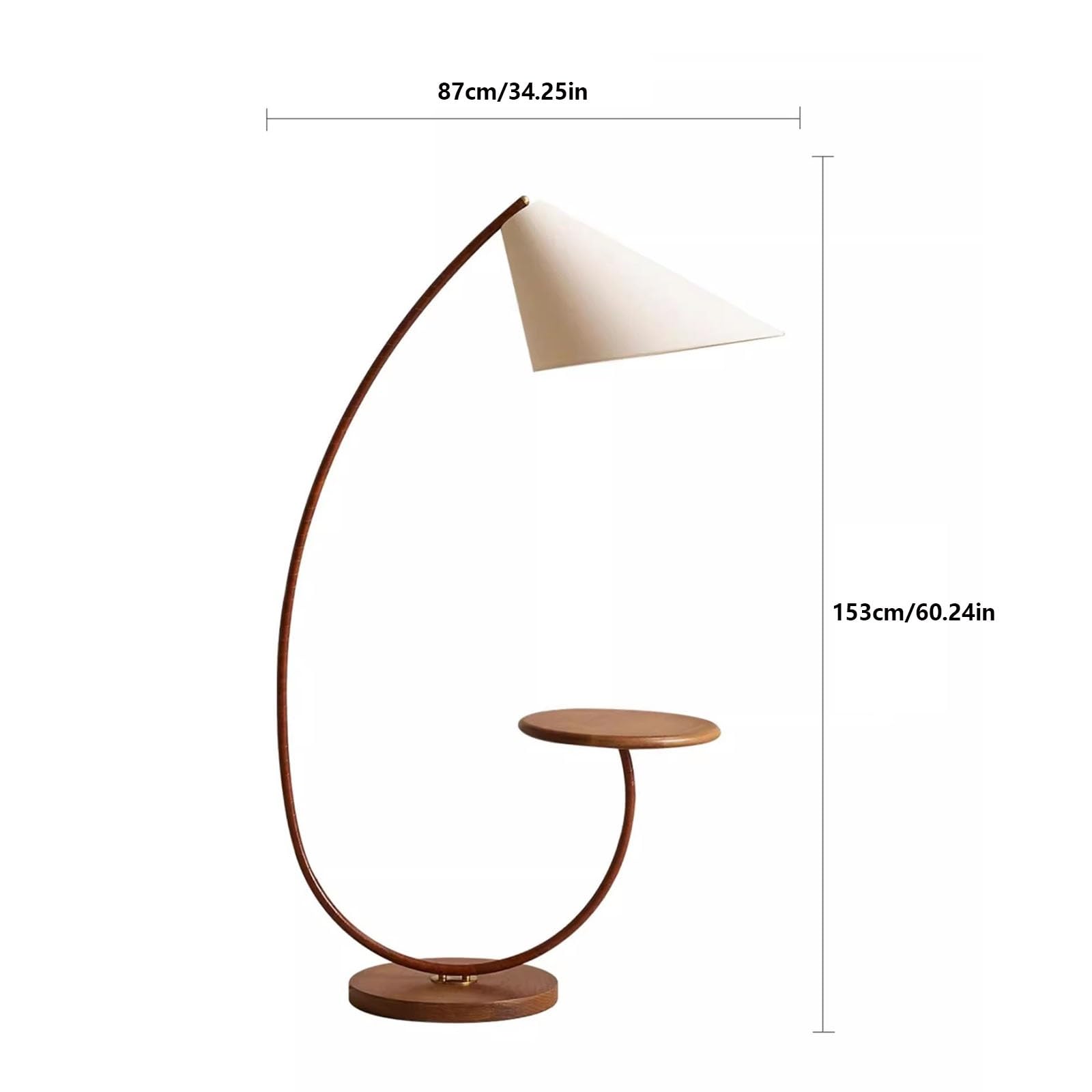 desk lamp Lampa podłogowa Lampa podłogowa z przymocowanym stołem, drewniana lampa podłogowa, lampka do czytania do sypialni, salonu, lampa stojąca biurowa table lamp