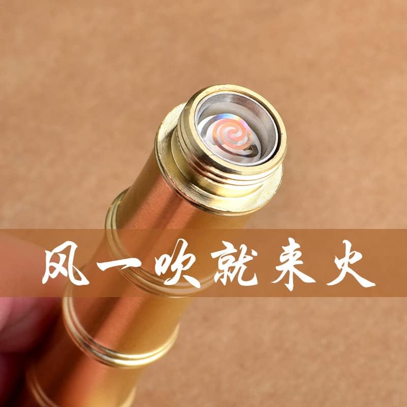 Miniatura 5 de Encendedor electrónico plegable de latón con carga inteligente, encendedor de cigarrillos portátil para hombre, encendedor de cigarrillos