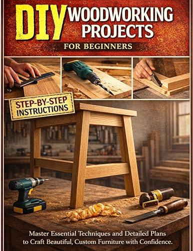 DIY Woodworking Projects for Beginners: Master Essential Techniques and Step-by-Step Blueprints to Craft Beautiful, Custom Furniture with Confidence