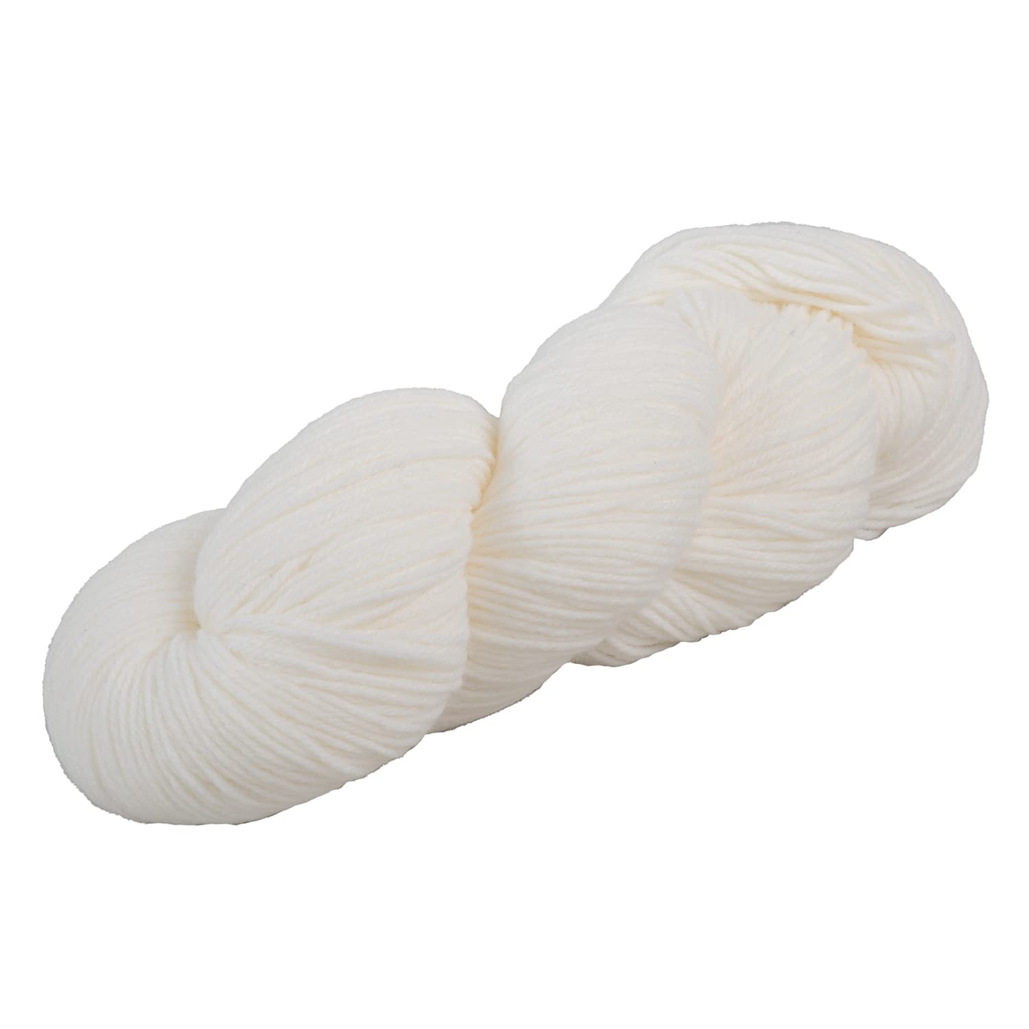 Knit Picks Heatherly Sport Weight Wool Acrylic Blend White Baby Yarn - 100 g (Snowflake)