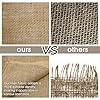 UBCGOTT Burlap Fabric - Garden Burlap Fabric Roll Natural Jute Outdoor Fabric Burlap Weed Barrier Trees Trunk Wrap for Crafts Farmhouse Gardening Table Decor for Crafts (19.7" x 5 Feet) #2