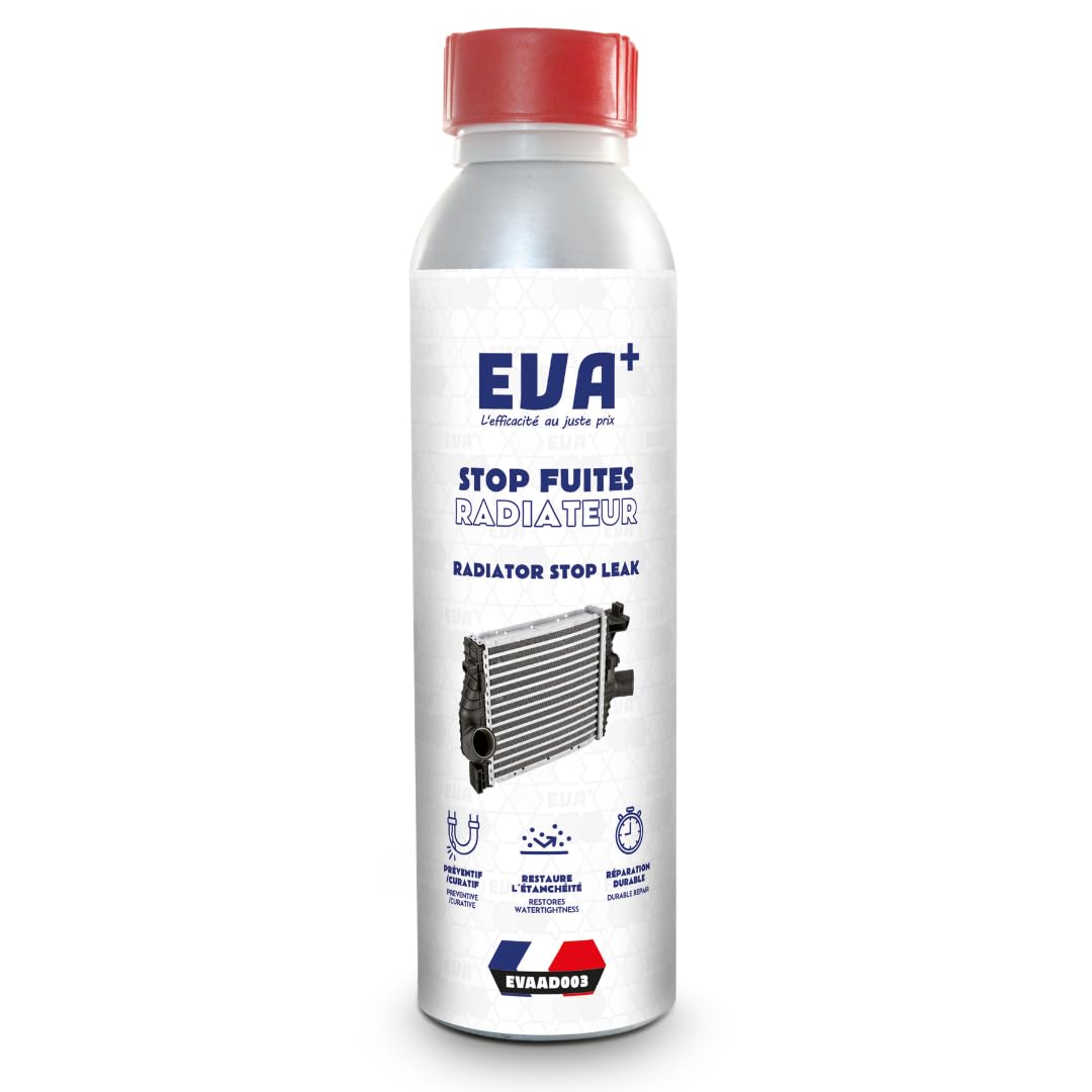 Stop Fuite Radiateur 300mL - EVA+ | EVAAD003 | Répare sans Démontage | Tous Moteurs | Protection Corrosion | Prévient Surchauffe | Compatible tous Liquides et radiateurs