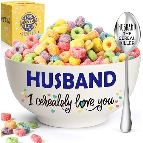Husband Cereal Bowl and Spoon Set Cover