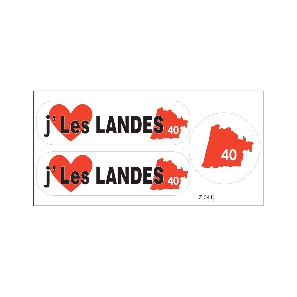 Aufkleber-Set "Ich Mag Die Moorlandschaft" – 3 Sticker, Selbstklebend, A4