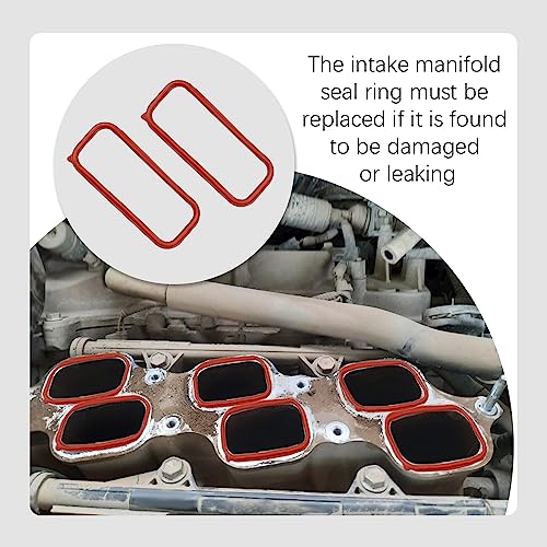 Image of Intake Manifold Gasket Set, Intake Gasket Compatible with 97-05 Chevy 5.7L, Replace #MS92438