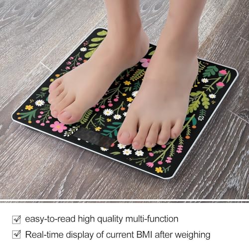 Balanza Digital de Vidrio Templado Weeds para Baño miniatura 5