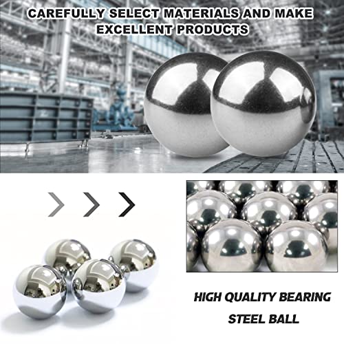 Image of 2Pcs 1.5''inch Bearing Balls Steel Ball Bearing 38mm Assorted Loose Bicycle Bearing Balls 1-1 /2 inch