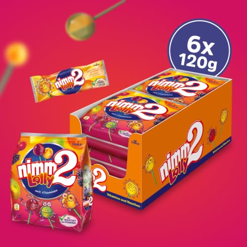 nimm2 Lolly, Lollys in vier Doppelsorten mit Fruchtsaft - 6 x 120 g – Ansicht 2