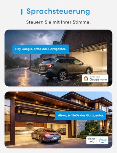 Meross Smart Garagentoröffner Fernbedienung, kompatibel mit Alexa, Google and SmartThings,...