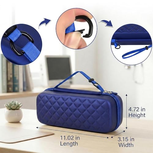 Image of Stethoscope Case Compatible with 3M Littmann Classic III /Lightweight II S.E /MDF Acoustica Deluxe Stethoscopes, Mesh Pocket for Blood Pressure Cuff & Other Doctor & Nurse Accessories-Blue (Case Only)