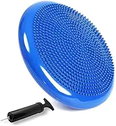 Disco De Equilíbrio Inflável Balance Almofada Cushion Pilates Yoga Fisioterapia Fitness 33cm c Bomba (cores variadas)