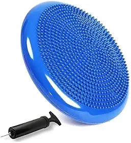 Disco De Equilíbrio Inflável Balance Almofada Cushion Pilates Yoga Fisioterapia Fitness 33cm c Bomba (cores variadas)
