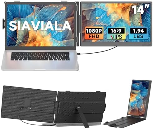 siaviala Laptop Screen Extender - 14" Laptops Monitor Extenders f...