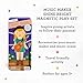 Petit Collage Magnetic Dress Up, Music Maker – Magnetic Game Board with Mix and Match Magnetic Pieces, Ideal for Ages 3+ – Includes 2 Scenes and 25 Creative Magnetic Pieces, Medium