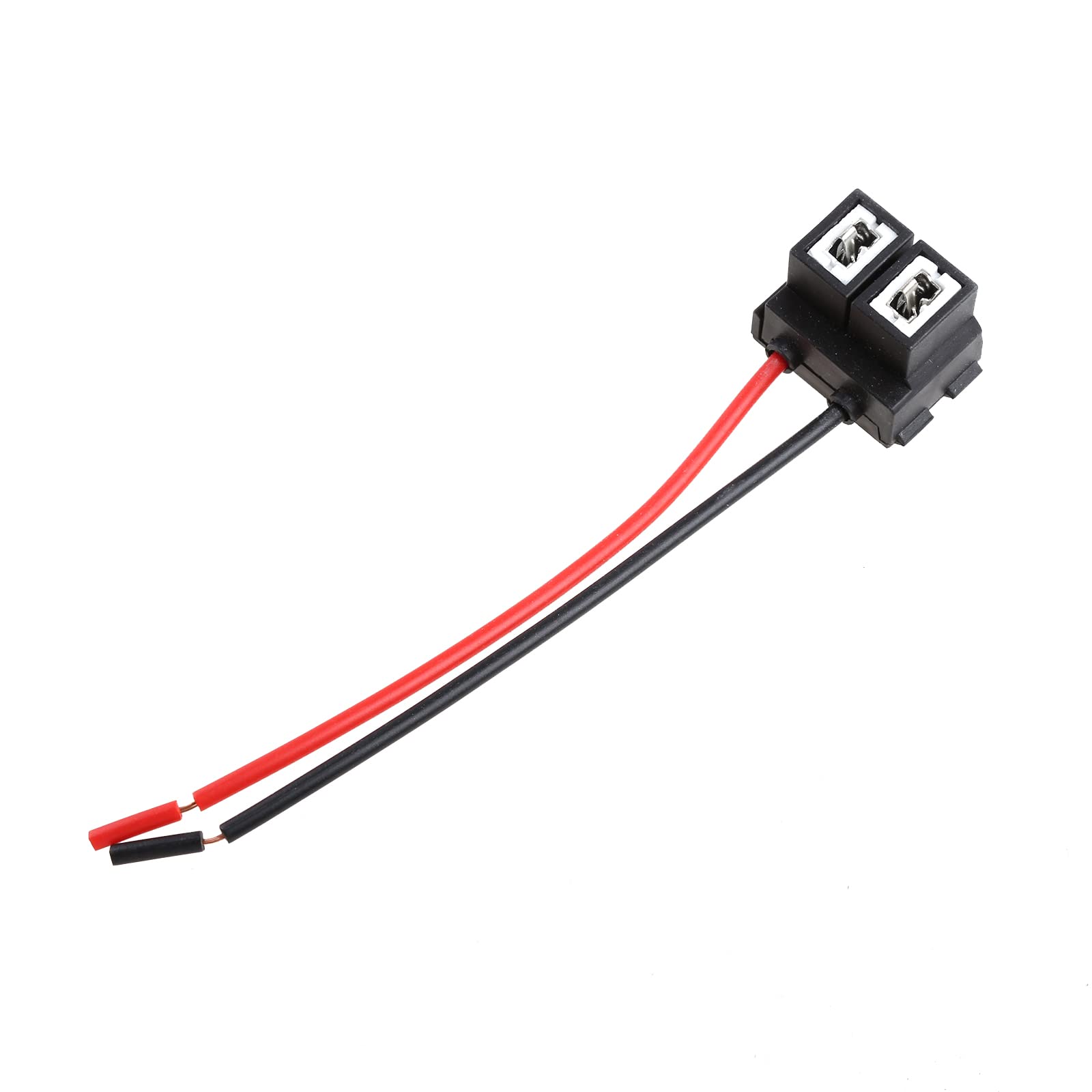 Connettori Femmina H7-4 In Ceramica Angolati Con Filo - 2 Pezzi, Per Prese Lampada Auto/moto, 12V 10A