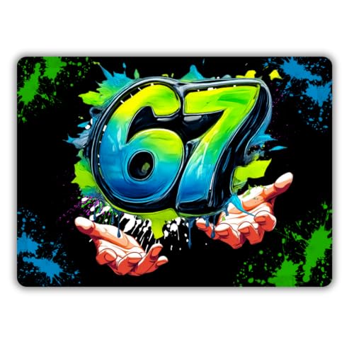 celebr8te 12x Grün/Schwarz 67 Einladungskarten Teenager & Kindergeburtstag für Jungen & Mädchen coole Urban- & Graffiti Einladungen inkl. Messenger Bild & Urlaubsgutschein