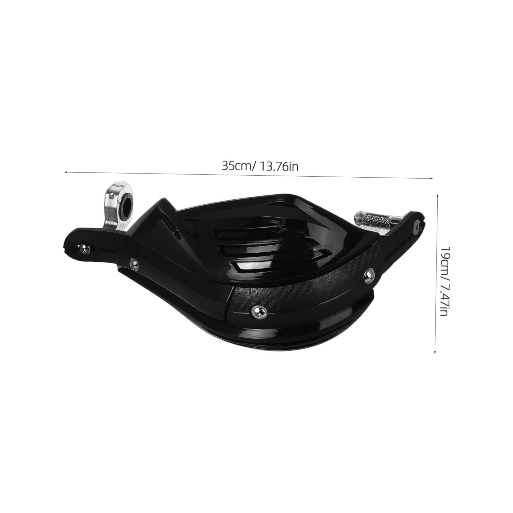 Protège-mains de Moto 1 Paire Noir Plastique Métal pour Guidon