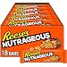 REESE'S Nutrageous Chocolate Peanut Butter Candy Bar (Pack of 18)