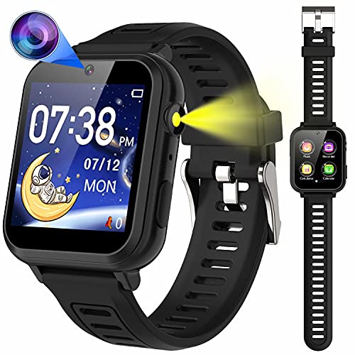 Smart Watch for Kids 16 Games Pedometer Camera Video Timer Kids Smart Watch Music Calculator Calendar Alarm Clock 12/24 Hr Multiple Wallpaper Birthday Gifts for 3-10 Years Old Boys and Girls