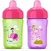Philips Avent My Sip N Click Cup, 12oz, 2pk, Purple/Green, SCF555/22
