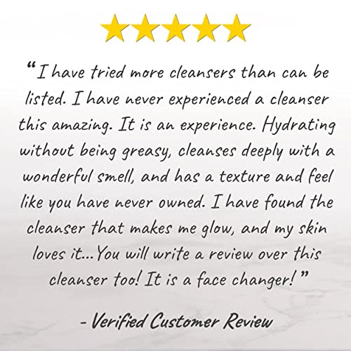 Hydrating Face Wash. Daily Foaming Facial Cleanser + Makeup Remover. High-Performing Yet Gentle Anti Aging Formula. Freshly Made With Natural & Clean Ingredients. Nourishing & Non-Drying. Reveal Healthier-Looking Skin. All Skin Types. Women & Men #TOP5